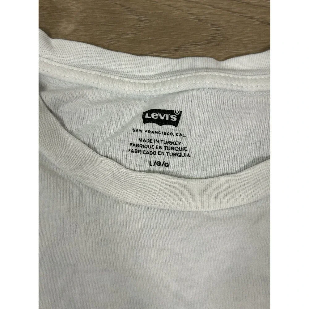Levis Classic Graphic T-Shirt Winged Wheel Logo 1873 Size L
